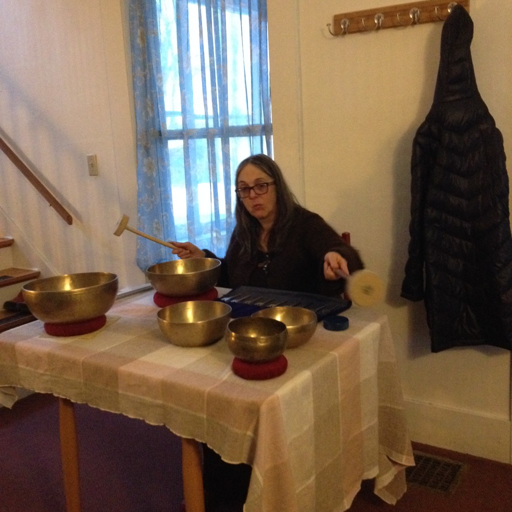 Kate and her Tibetan bowls